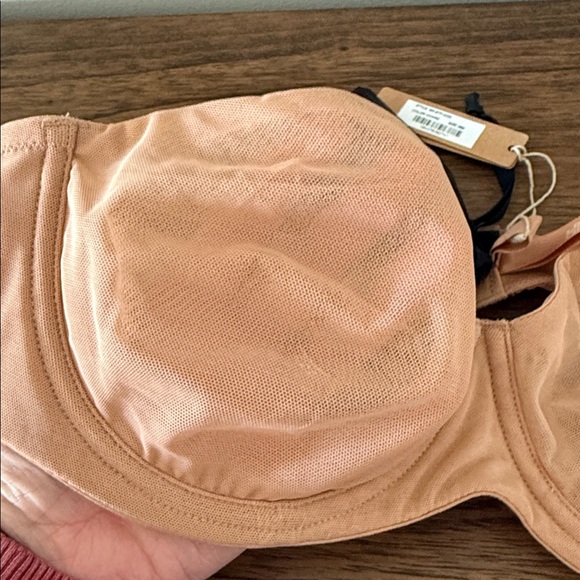 SKIMS‎ Mesh Strapless Underwire Bra SZ 36B IN Ochre NEW With Tags - Picture 3 of 9